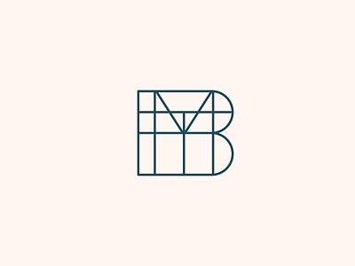 'B' Logo #3 architecture b brand branding design flat graphic design icon identity lines logo mark monogram vector