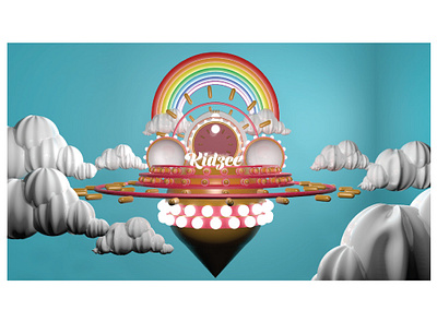 kidzee Introduction 3d brand c4d cinema 4d design dribbble best shot illustration lighting logo motion graphics web