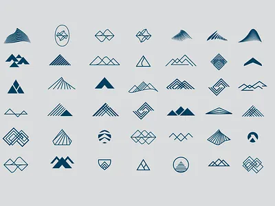 Palomar branding design icon illustration logo mountain