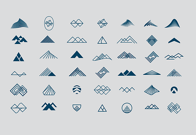 Palomar branding design icon illustration logo mountain