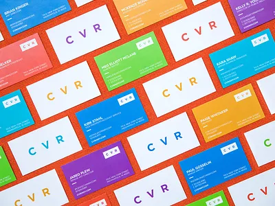 CVR Business Cards branding business card business cards colorful