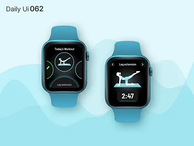 Daily Ui 062 - Workout of the day apple watch daily 100 challenge daily ui daily ui 062 dailyui dark ui day062 design exercise illustration sport ui ui design uidesign user interface ux watch workout workout of the day