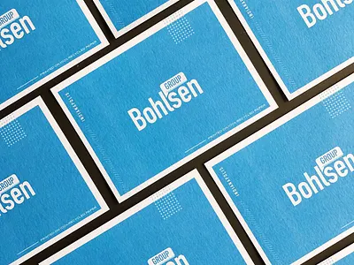 Bohlsen Group Notecards blue branding cards notecards