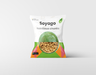 Soya Chunks Packaging Design food design package design package mockup packagedesign packaging design packaging mockup packagingdesign packagingpro pouch mockup product design soya chunks