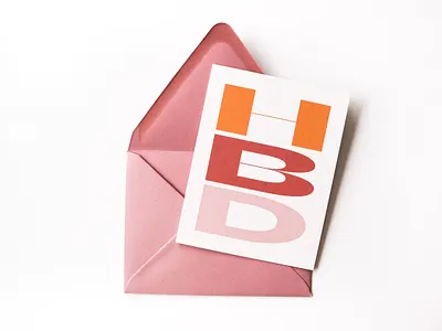 HBD Birthday Card beatrice birthday birthday card graphic design greeting card hbd typography