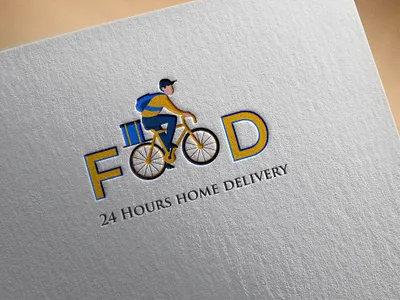 24 Hours home delivery branding design food and drink food logo illustration logo logotype manlogo vector logo vectorart vectors