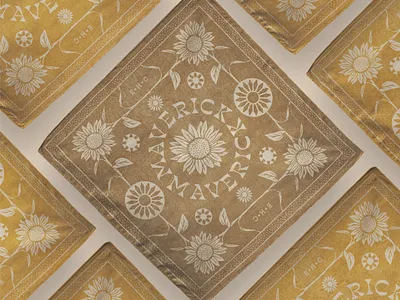 Bandana Design for EHC's "Maverick" EP album art album artwork album cover album cover design band bandana brand identity design branding branding design illustration logo music sun sunflower sunflowers typography