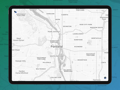 Daily UI :: 029 - Map dailyui dailyui 029 dailyuichallenge figma map map design pdx portland premiere pro