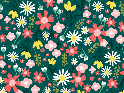 Floral Pattern Design floral design floral illustration floral pattern floral print illustration pattern pattern design surface design surface pattern surface pattern design