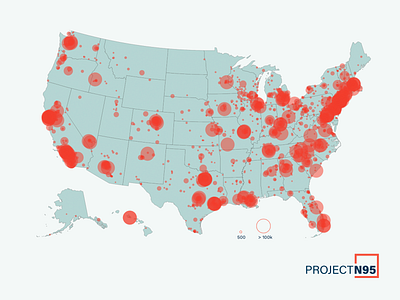 Map of equipment demand: Project N95 covid19 data visualization dataviz map