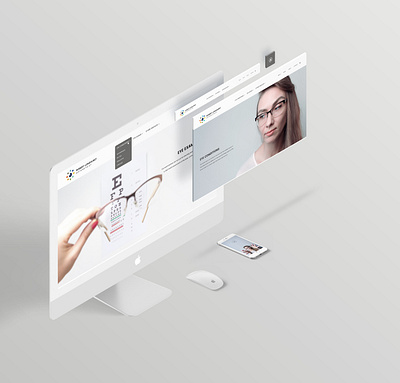 Web site and photos for optometrist design desktop eye minimalism mobile optometrist photography site ux web webdesign website