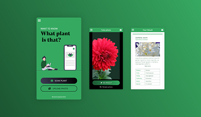 BotanicAppGarden design illustration mobile plants