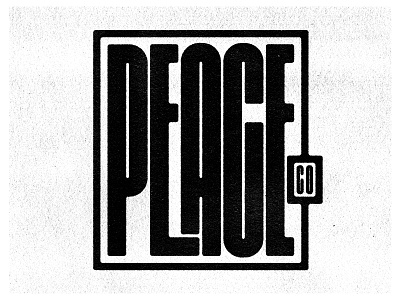 Peace Co. brand branding custom type design handmade handmade font handmade type lettermark letters logo logo design mark type type design typedesign typeface typography typography design vector vector illustration