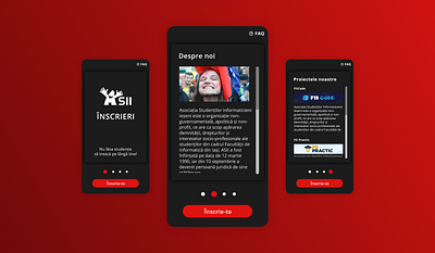 ASII Inscrieri - prezentare asii design mobile web