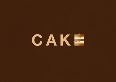 Cake | Typographical Project cake food graphics helvetica humour minimal narrative sans simple typography