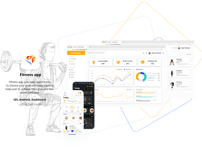 Fitness app app design ui ux web