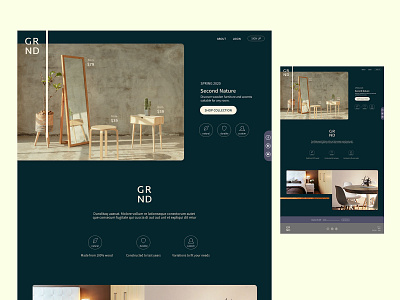Daily UI #003 - Landing Page 003 dailyui dailyui 003 dailyuichallenge design furniture website landing page ui web