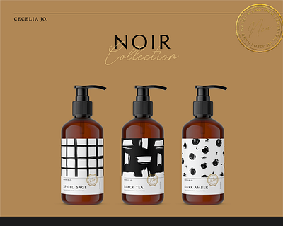 NOIR Packaging Design apothocary art beauty branding design graphic design identity illustration package packagedesign packaging design pattern pattern design photoshop typography