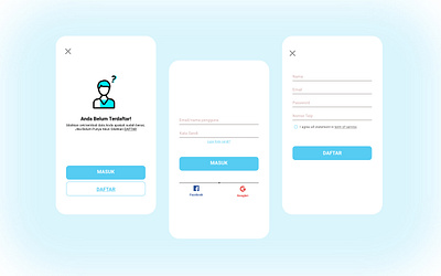 Simple login application app design flat illustration login screen minimal ui