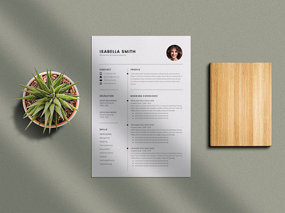 Free Simple 3 Pages Resume Template branding curriculum vitae cv cv template design free free cv template free resume template freebie freebies resume