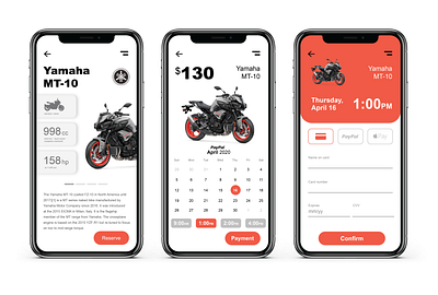 Test Ride Payment Mobile UI app dailyui design ui ux