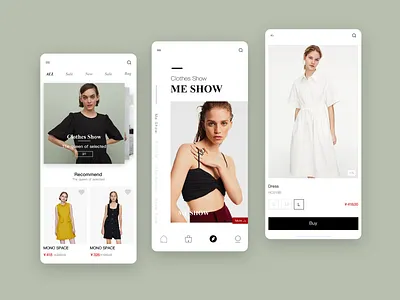 shopping app design ui ux