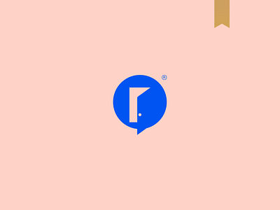 OpenTalk Marketing - Visual Brand brand door icon logo logotype mark minimalism simple talk