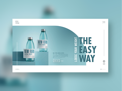 Drink more water stay healthy beauty blue brand clean designer inspiration logo webdesign website