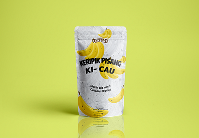 Banana Chips Packaging branding design logo minimal