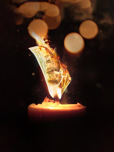 Money Flame concept art digital art fantasy art graphic design illustration photomanipulation photoshop surreal art surrealism visual arts