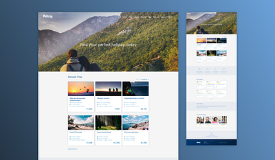 Politrip - home page bookings design travel web