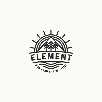 element logo badge branding illustration logo patch retro skateboarding street typographic logo typography