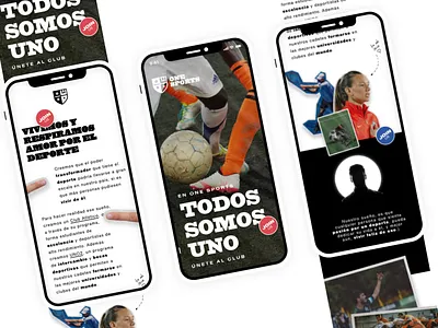 One Sports Mobile Website football mobile soccer sports university