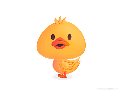 Duck cartoon character children clean cute duck illustration kidlitart kids mascot mexico pato procreate