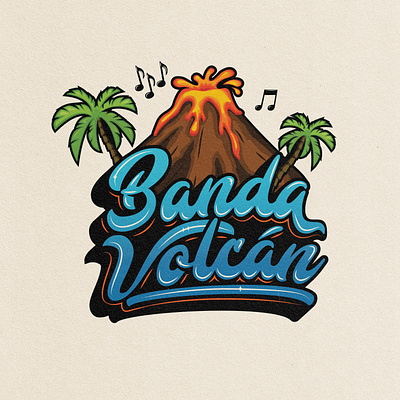 Banda Vulcan Logo adobe illustrator adobe photoshop branding design illustration logo logodesign logos logotype vector