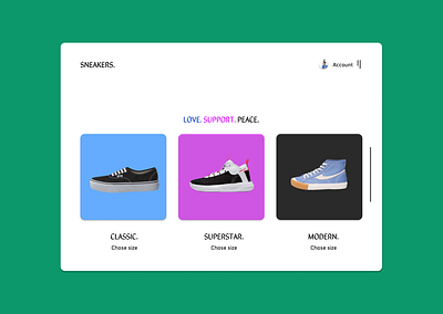 Re-desain Sneakers. design mobile mobile ui simple ui uidesign