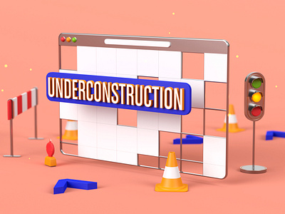 Underconstruction Pink 3d 3d art 3d illustration blender blender 3d cycles dribbble illustration isometric isometric design lights lowpoly pink render rendering simple street under construction underconstruction work in progress