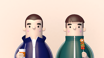 Characters Practice 3d c4d characters practice vector