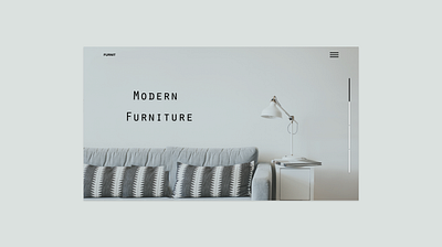 furniture landing page color design minimalism ui web