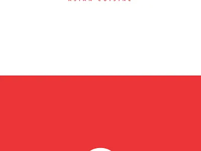 Red Moon Asian Cuisine abstract logo asian cuisine logo asian food logo bowl logo chopsticks logo creative logo illustrator cc moon logo negative space logo playful restaurant logo