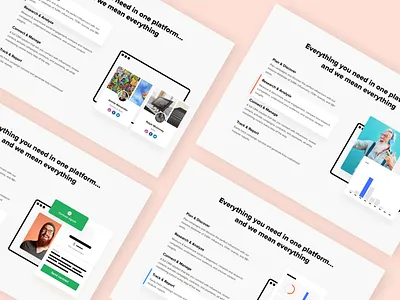 Tagger Homepage Section app creator data design influencer landingpage page ui ux web