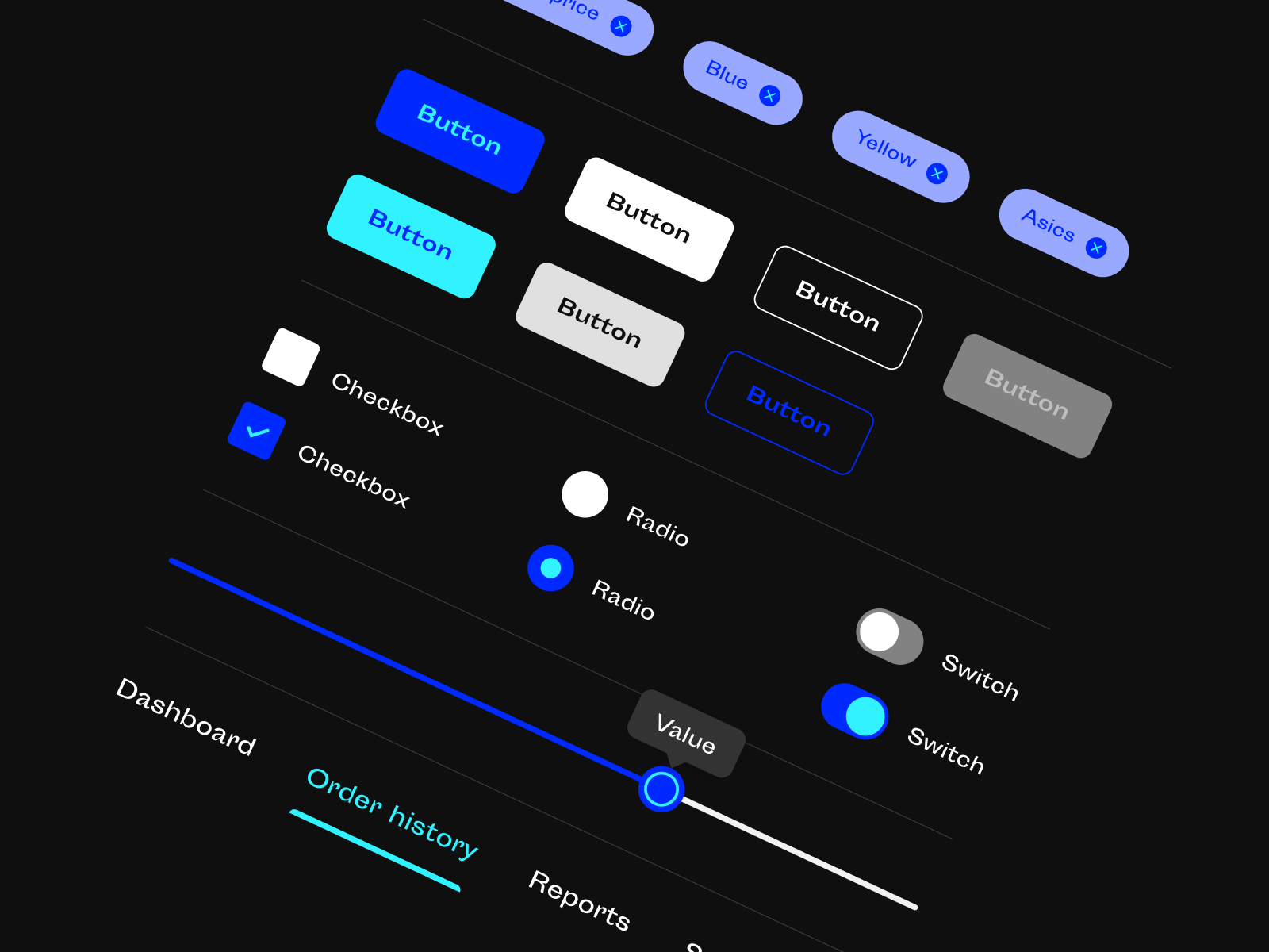 Example of Dark Mode UI Elements