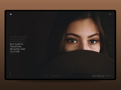 Concept "Discrepancy" app concept dark theme design girl interaction interface landing page minimal news photo ui user experience ux web web design web concept web design web page webdesign