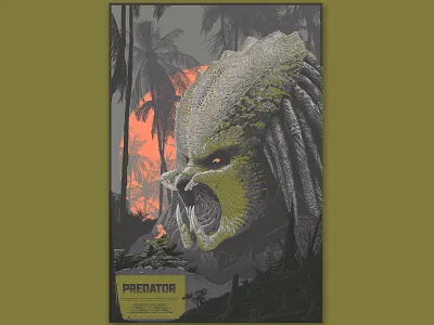 Predatordribb forest jungle militar monster predator sci fi soldier sun tree