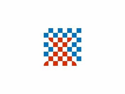 Hrvatski Sahovski Savez. Croatian Chess Federation. app brandmark chess concept croatia emblem federation geometic grid logo logodesign mark sport square storozhevantosha symbol