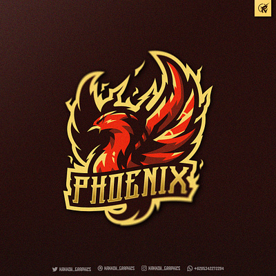 phoenix logo (sold) branding design esports gaming icon illustration logo logo design typography vector