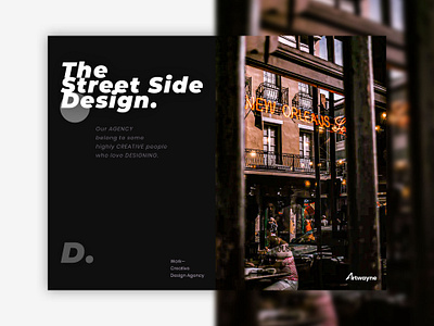 The Street Side Design branding design flat typography ui ux web website website design