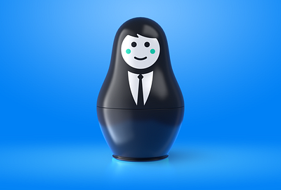 Matryoshka for Yandex.Kassa business c4d kassa matryoshka photoshop ps render yandex