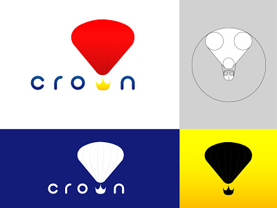 Daily Logo Challenge - Day 2 branding crown dailylogochallenge design graphic graphic design hotairballoon illustration logo logochallenge logodlc nzv vector vector illustration