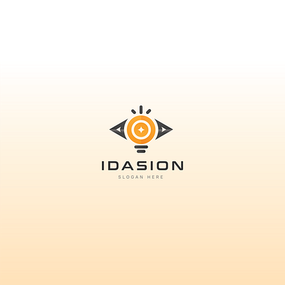 Vision Idea Logo bulb creative eye ideas mision shine vision